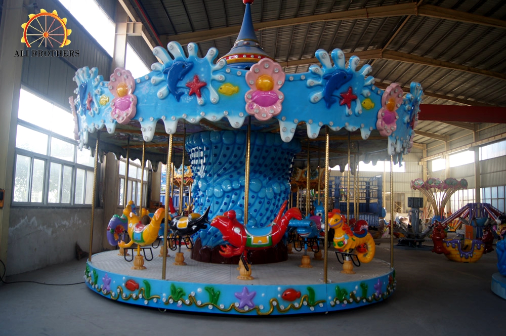 outdoor park amusement ocean carousel ride merry go round for sale