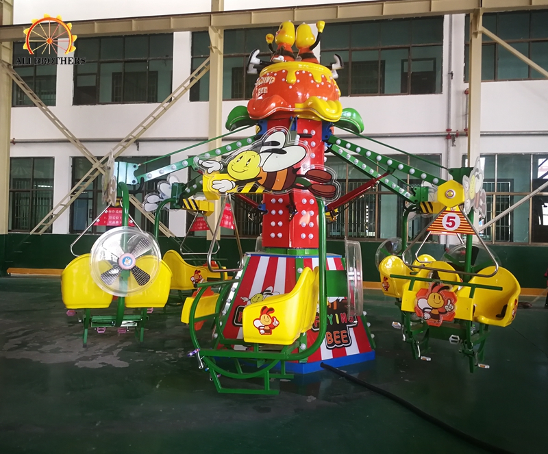 children games magic bike rotating flying bee ride for sale