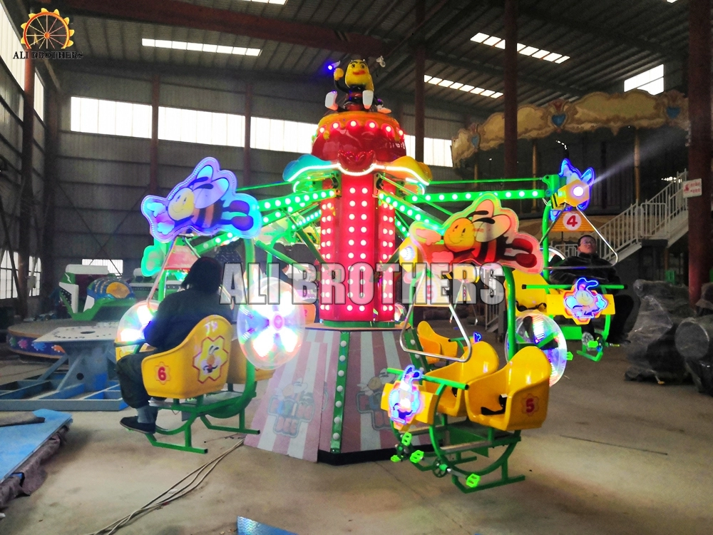 children games magic bike rotating flying bee ride for sale