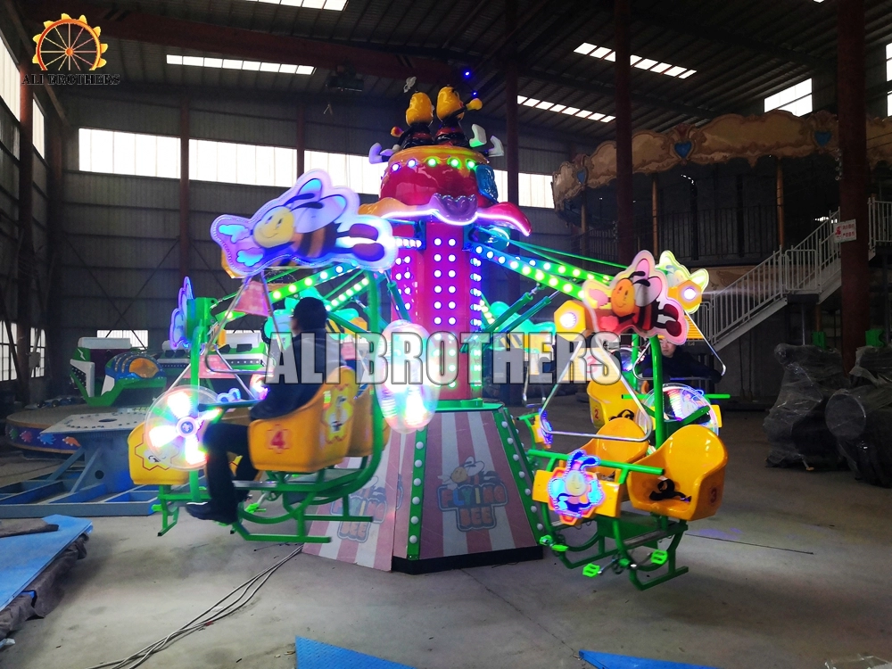 children games magic bike rotating flying bee ride for sale