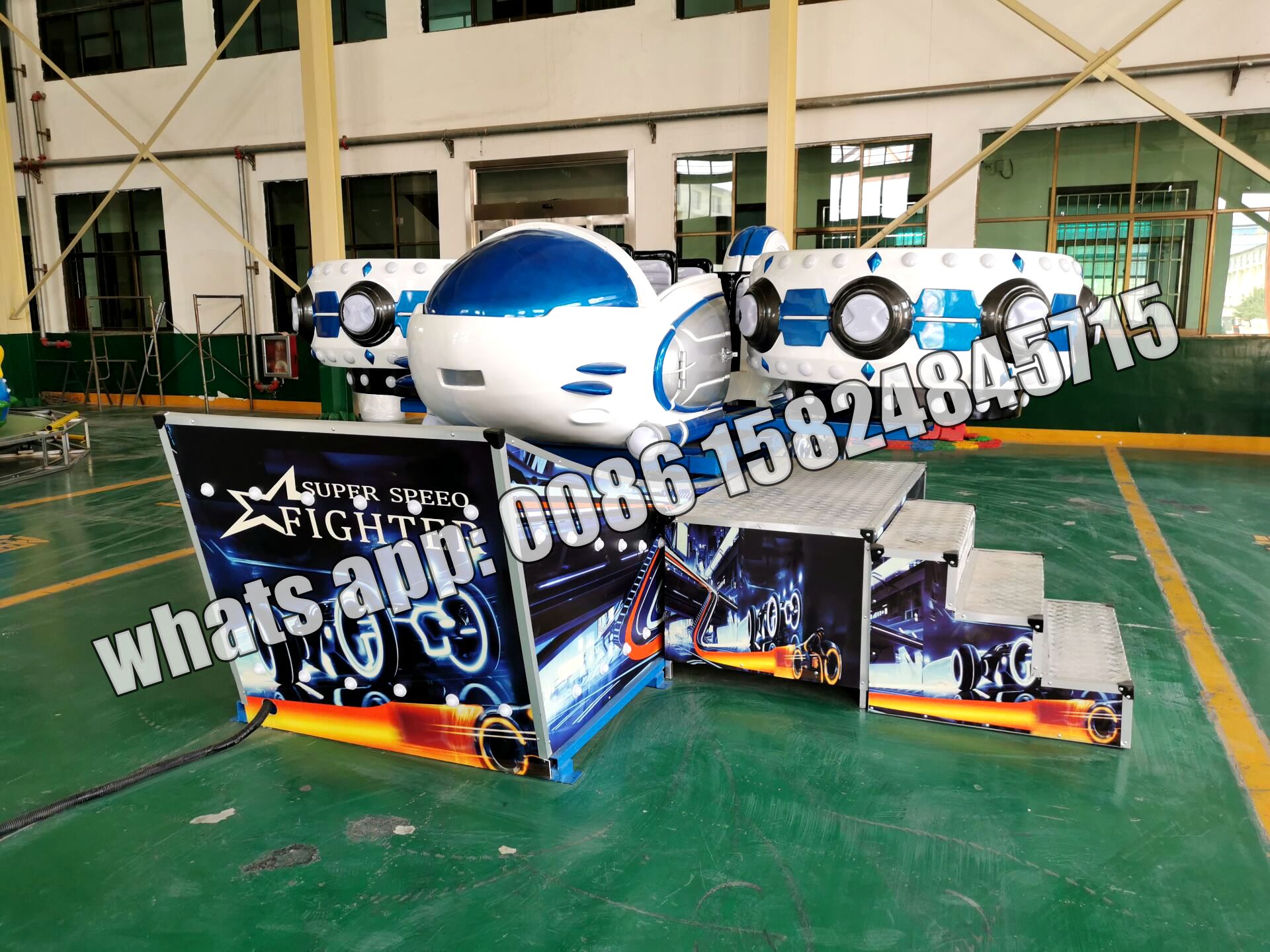 outdoor equipment Amusement park flying boat ride space flying car for sale