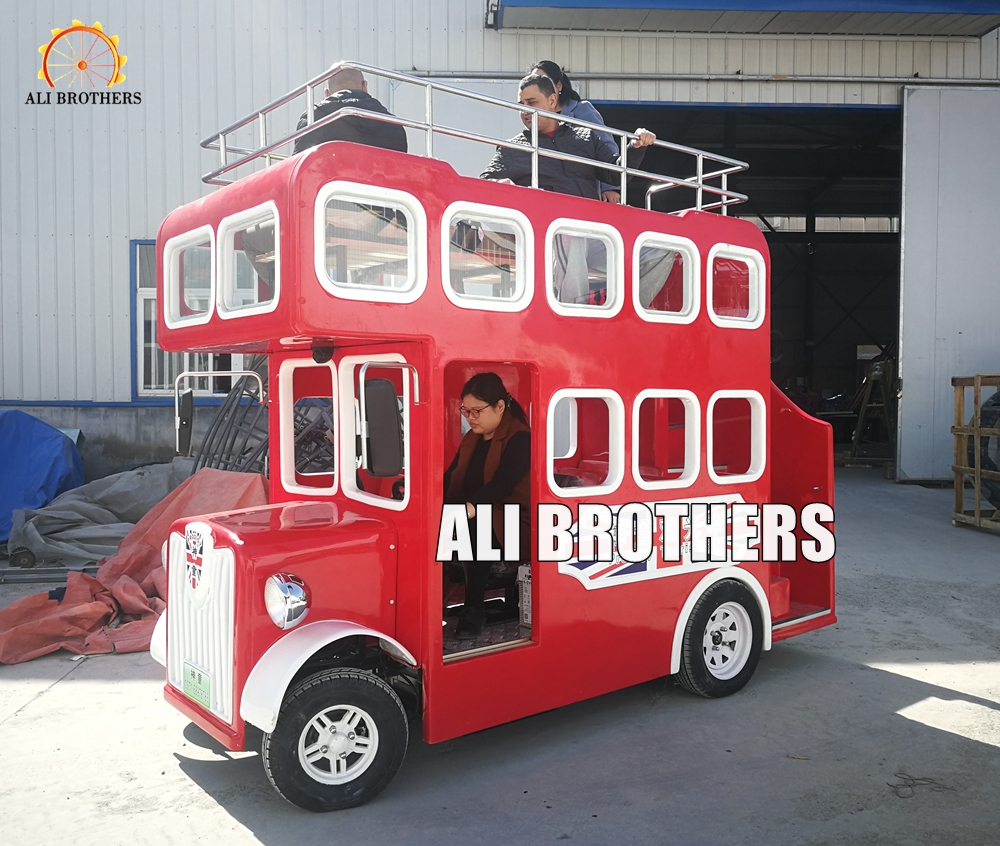 outdoor playground double decker tourist bus ride London bus ride for sale