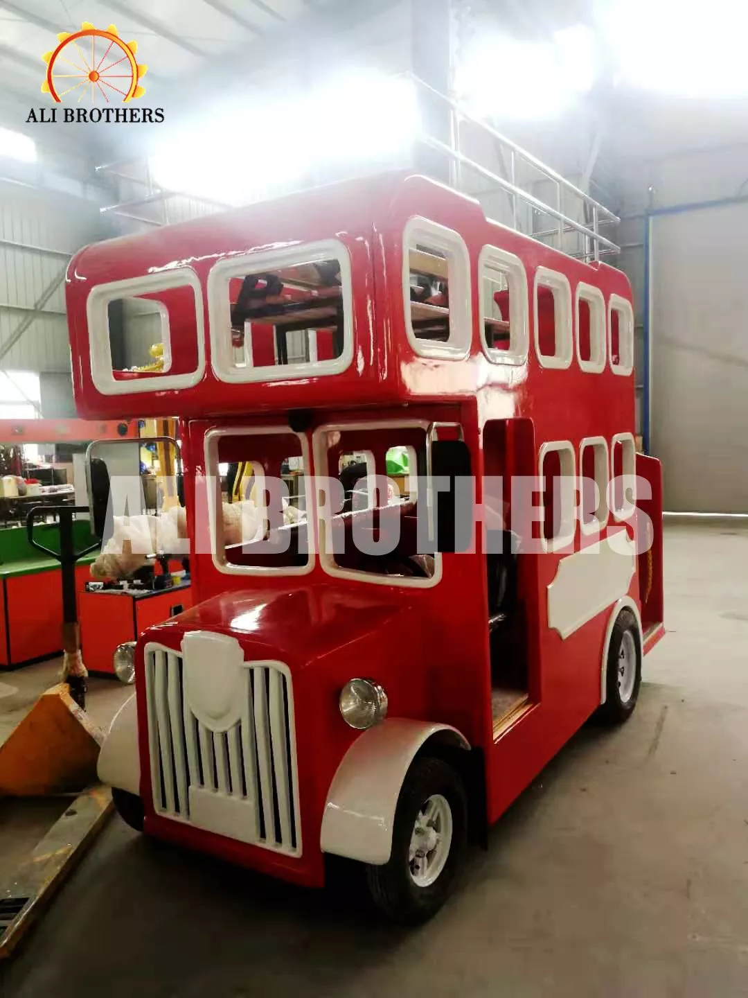 New design outdoor playground battery tourist bus ride London bus  ride for sale