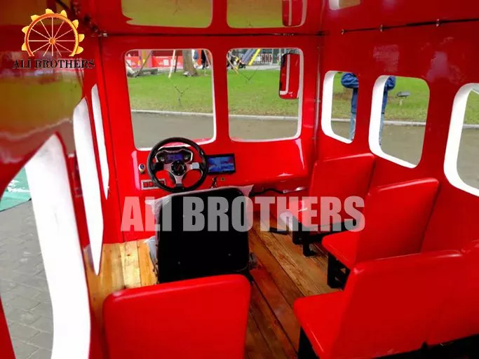 New design outdoor playground battery tourist bus ride London bus  ride for sale