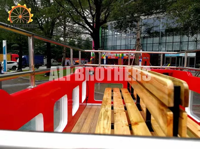 New design outdoor playground battery tourist bus ride London bus  ride for sale