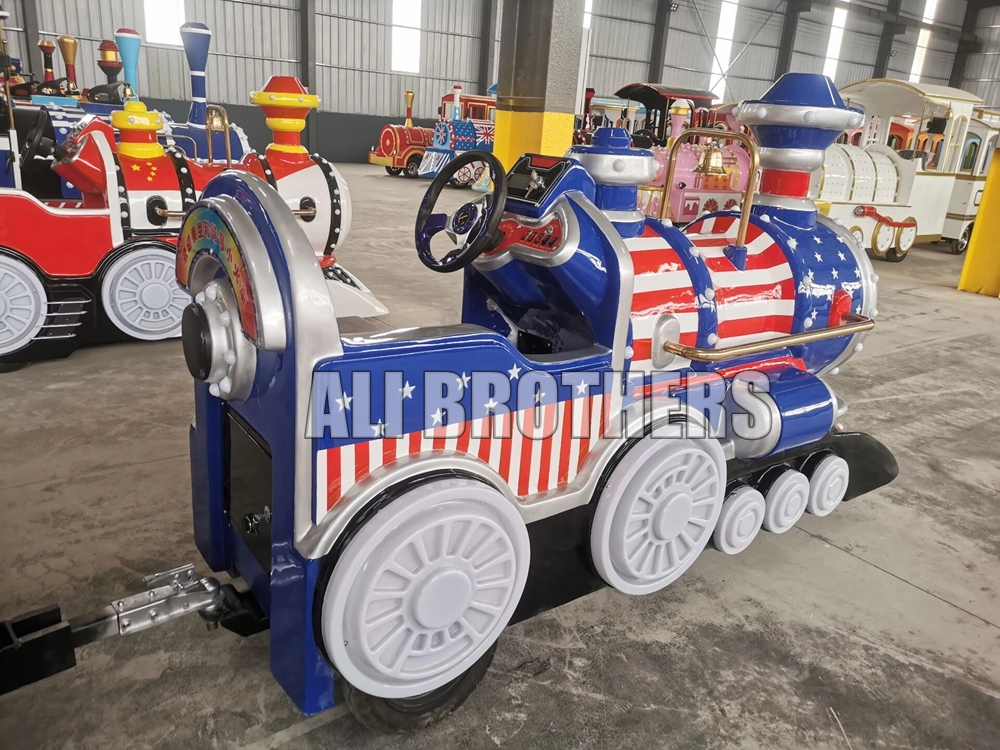 12 seats electric kids trackless train tourist train for sale