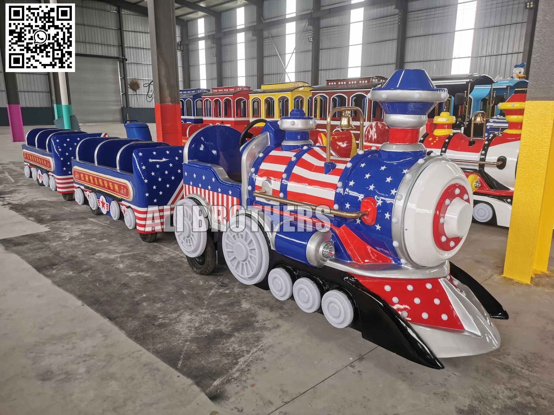 12 seats electric kids trackless train tourist train for sale