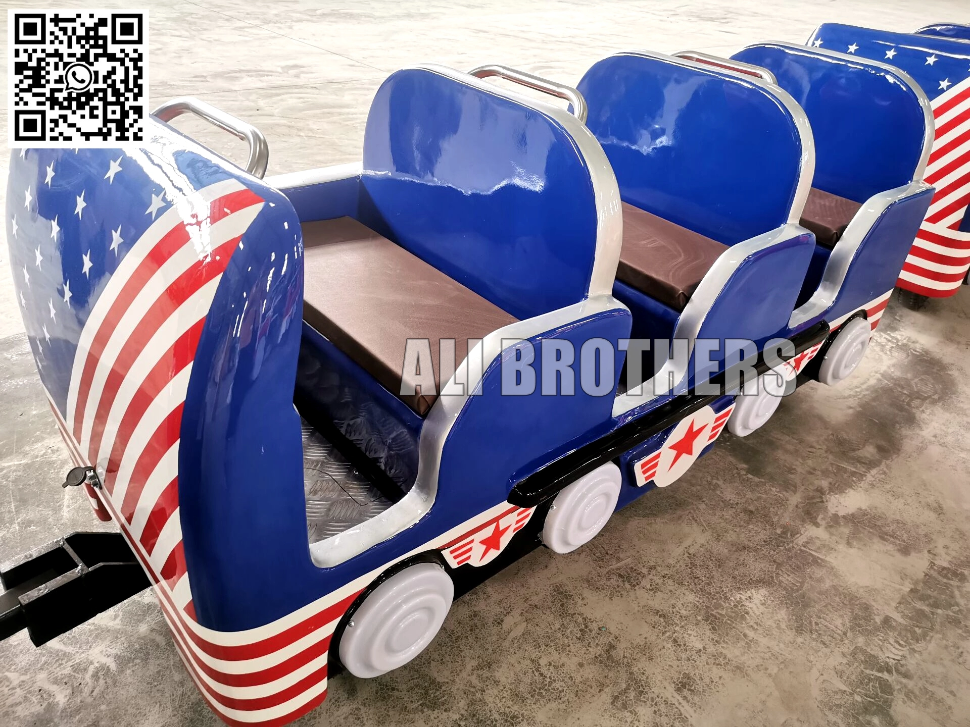 12 seats electric kids trackless train tourist train for sale