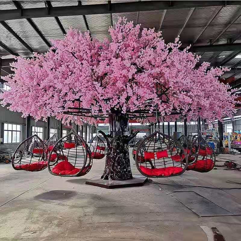 2021 New Swing electric rotating cherry flying tree
