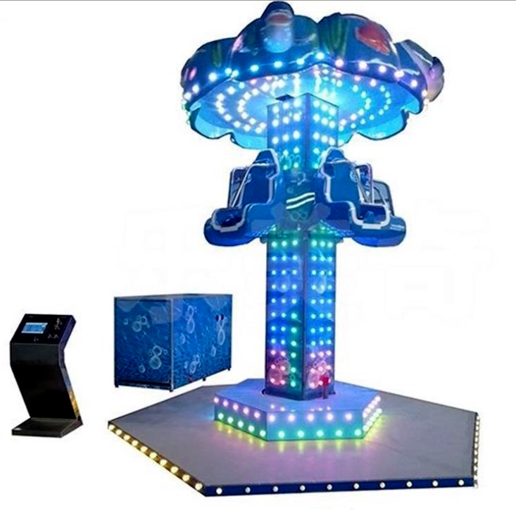 indoor amusement equipment kids theme park rotating tower ride