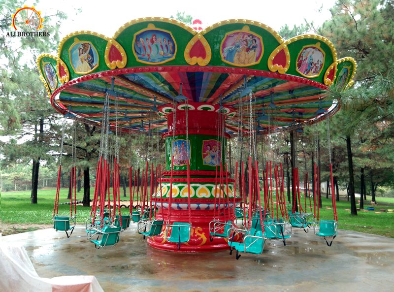 amusement park flying chair ride