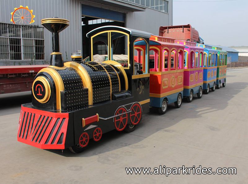 shopping mall trackless train