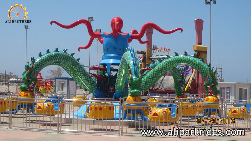 amusement park ride big optopus