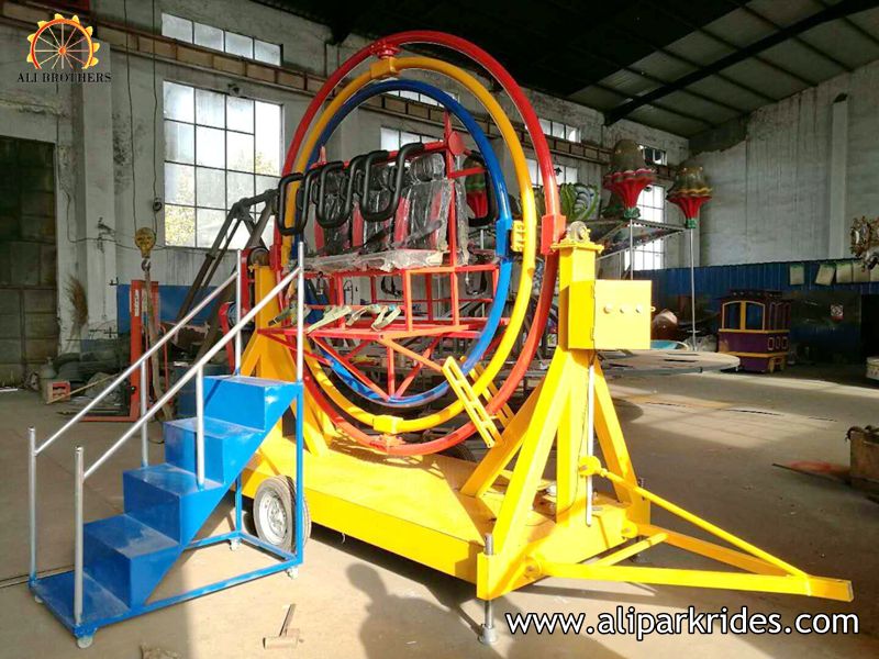 Amusement rides Human Gyroscope with trailer