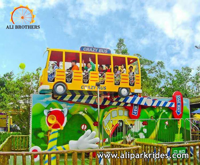 Amusement park Mini Miami crazy bus rides for sale